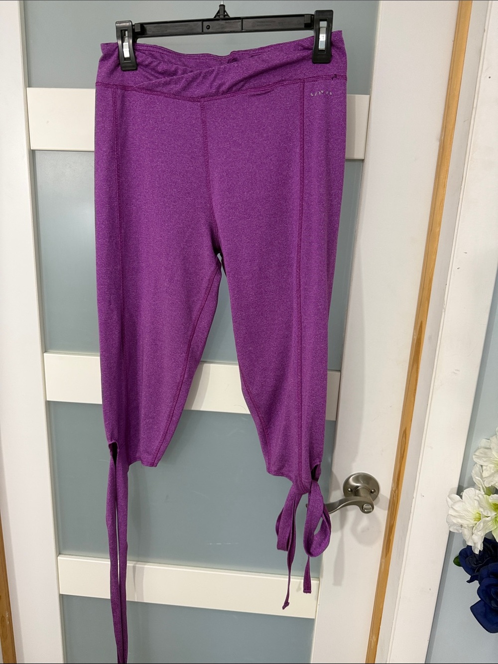 XOXO Purple Tie Hem Leggings